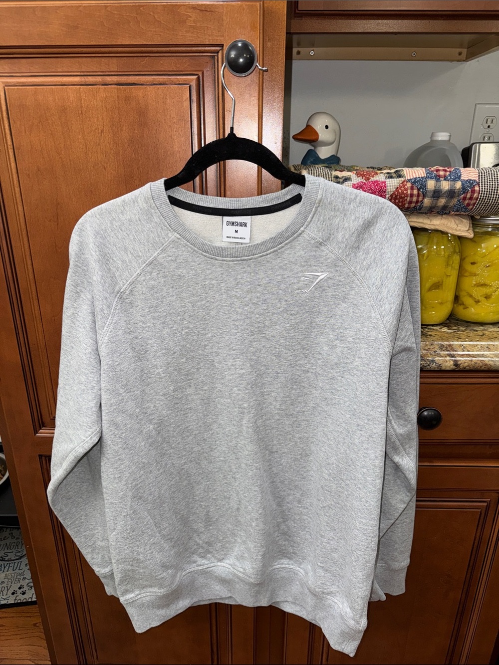 Gymshark Men’s Heather Gray Crewneck Sweatshirt